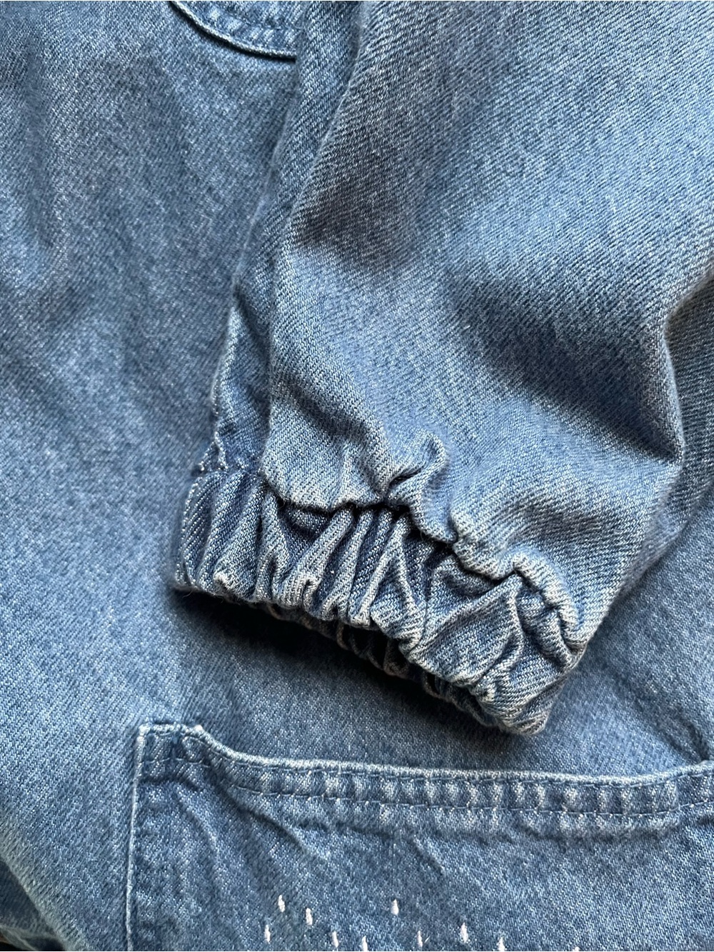 Vintage Passion-I Embroidered Blue Denim Jacket with Cat Motif - Picture 6 of 8